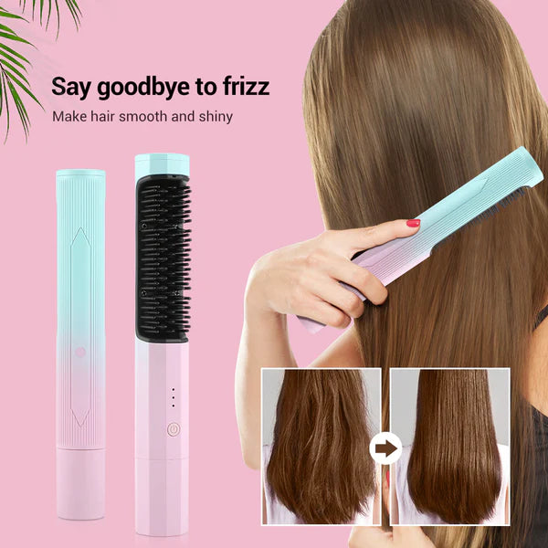 Wireless hair straightener