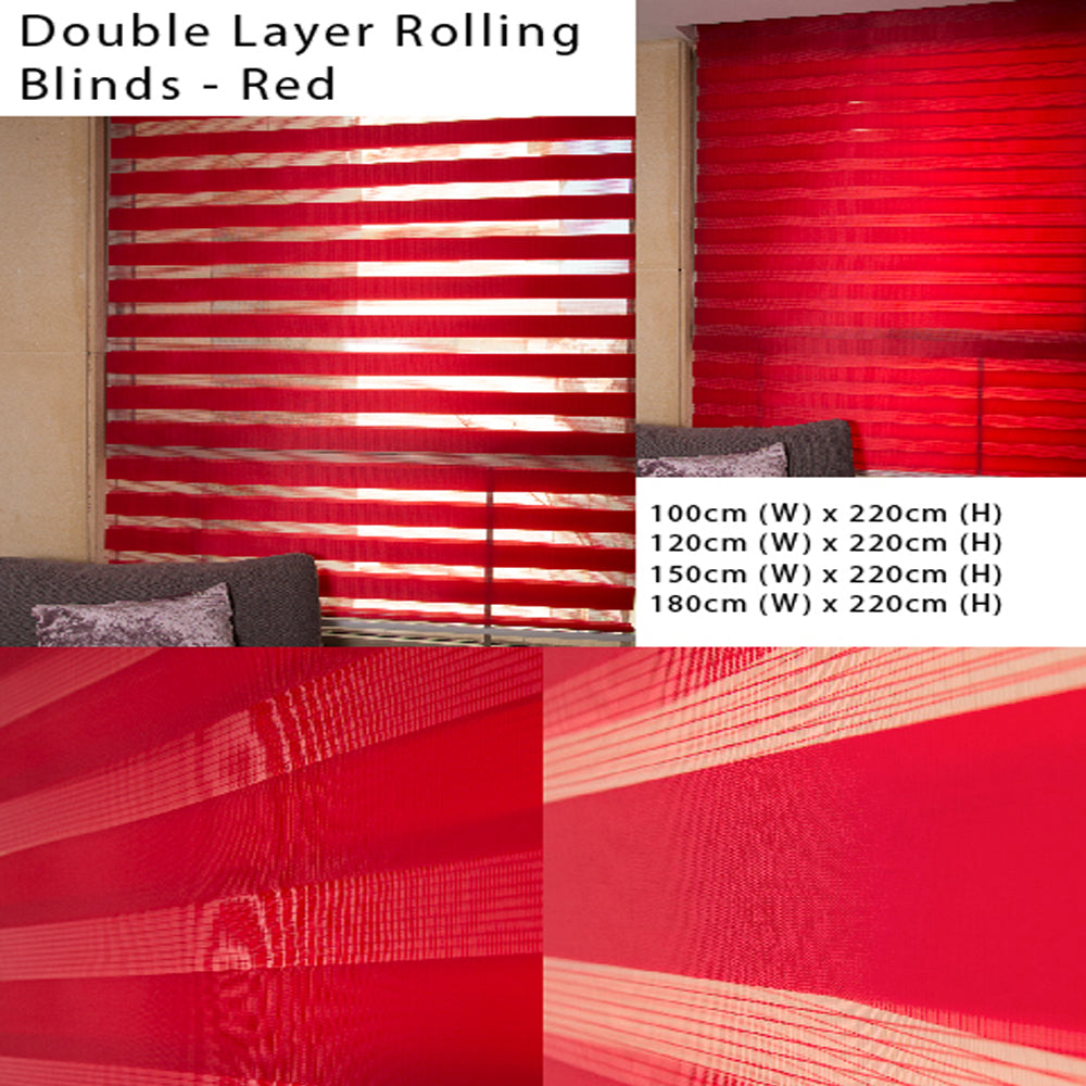 Double Layer Rolling Blinds