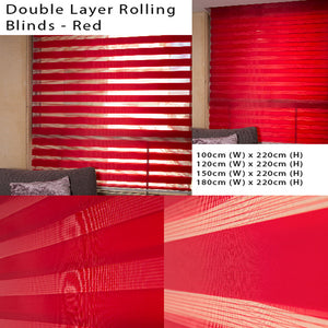 Double Layer Rolling Blinds