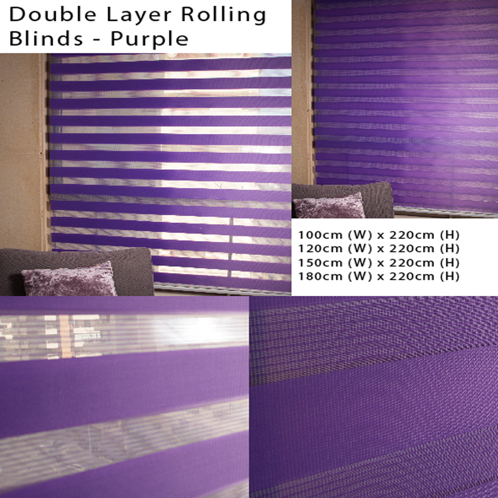 Double Layer Rolling Blinds