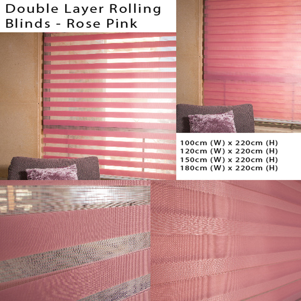 Double Layer Rolling Blinds