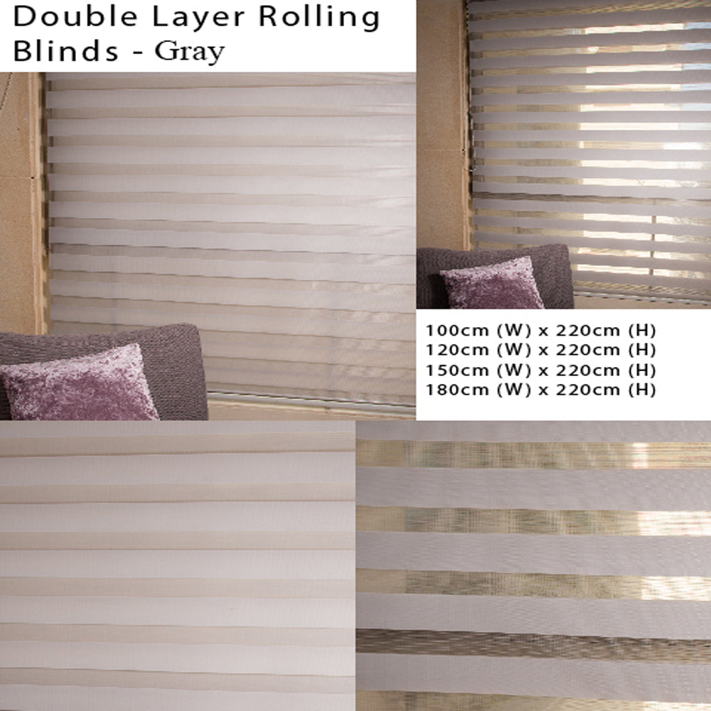 Double Layer Rolling Blinds