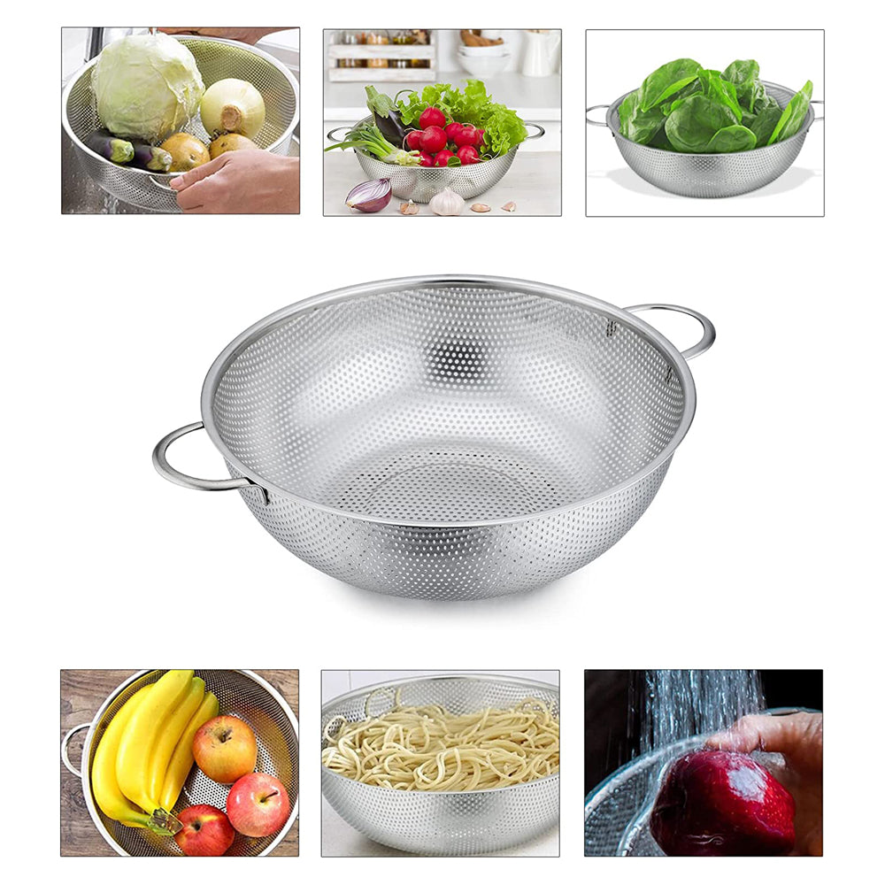 Stainless Steel Micro-Perforated Colanders Strainers