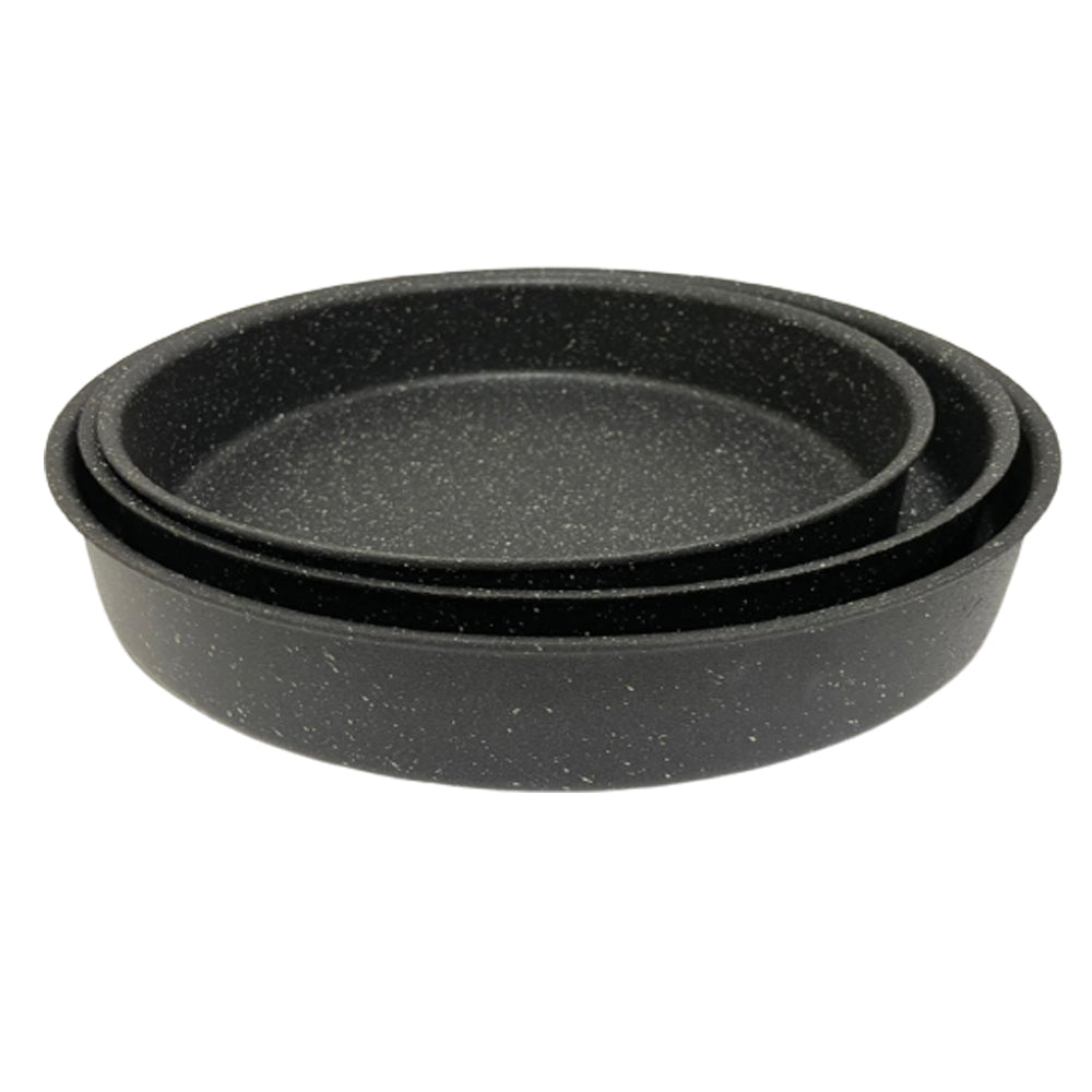 Lava Stone Granite 3PCS Round Pans