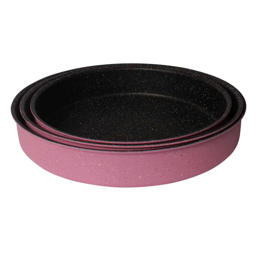 Lava Stone Granite 3PCS Round Pans