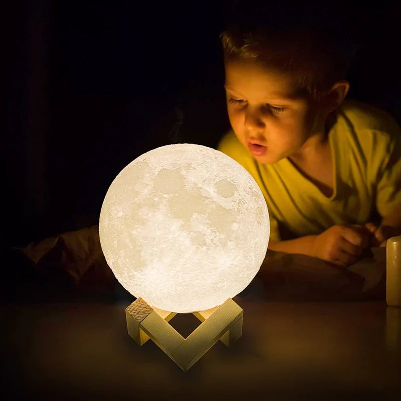 18cm 3D Moon Light Lamp
