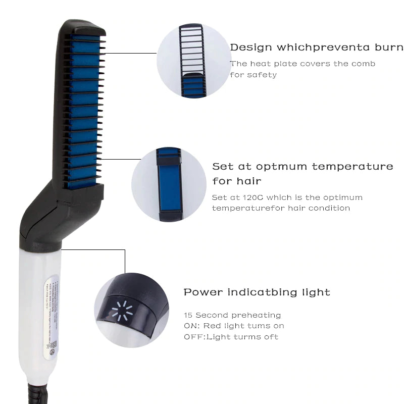 Seaqers™ Beard Brush Straightener