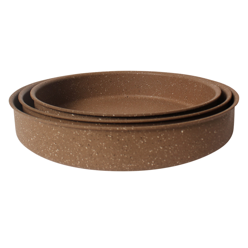 Lava Stone Granite 3PCS Round Pans
