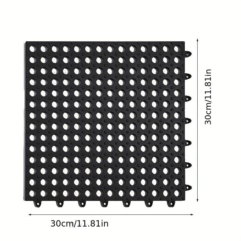 Rubber Bathroom Floor Mat With Drain Holes