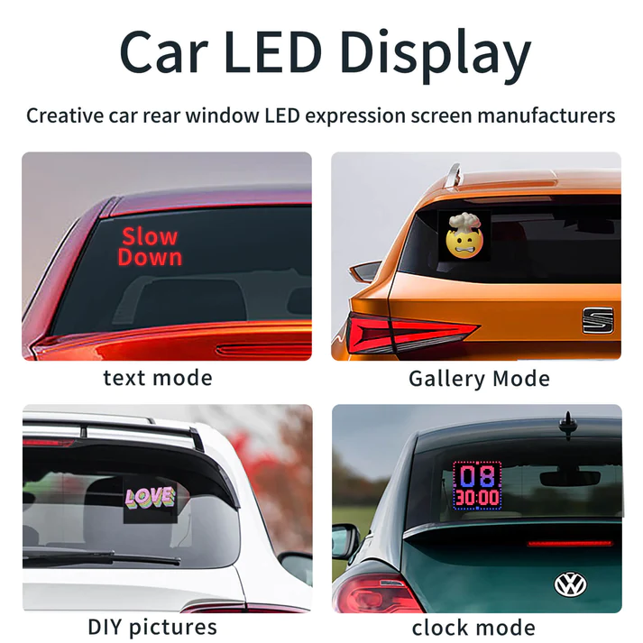 Pixel Art Car LED Display Screen