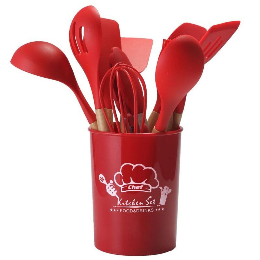 12pcs Silicone Cooking Utensil