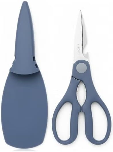 Multi-Purpose Kitchen Scissors 4-in-1 with Magnetic Protective Cover