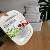 3-Piece Ribbed Kitchen Storage Box Set.