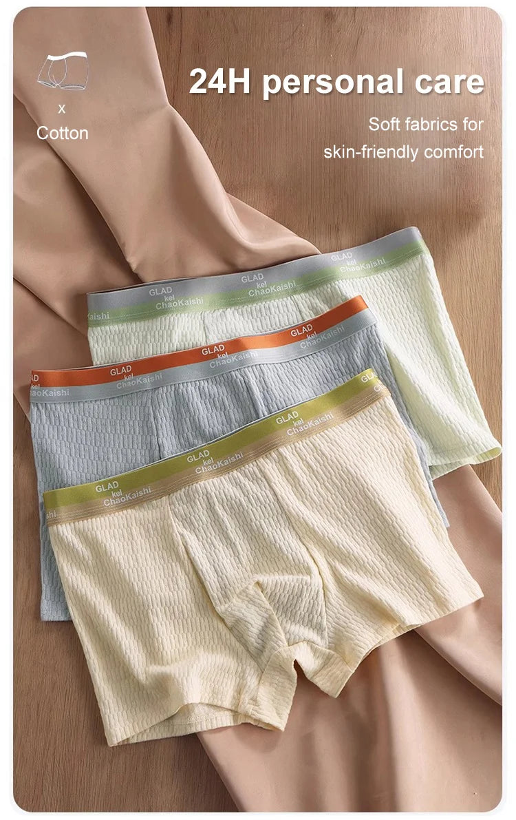 4pcs Antibacterial Cotton Boxer