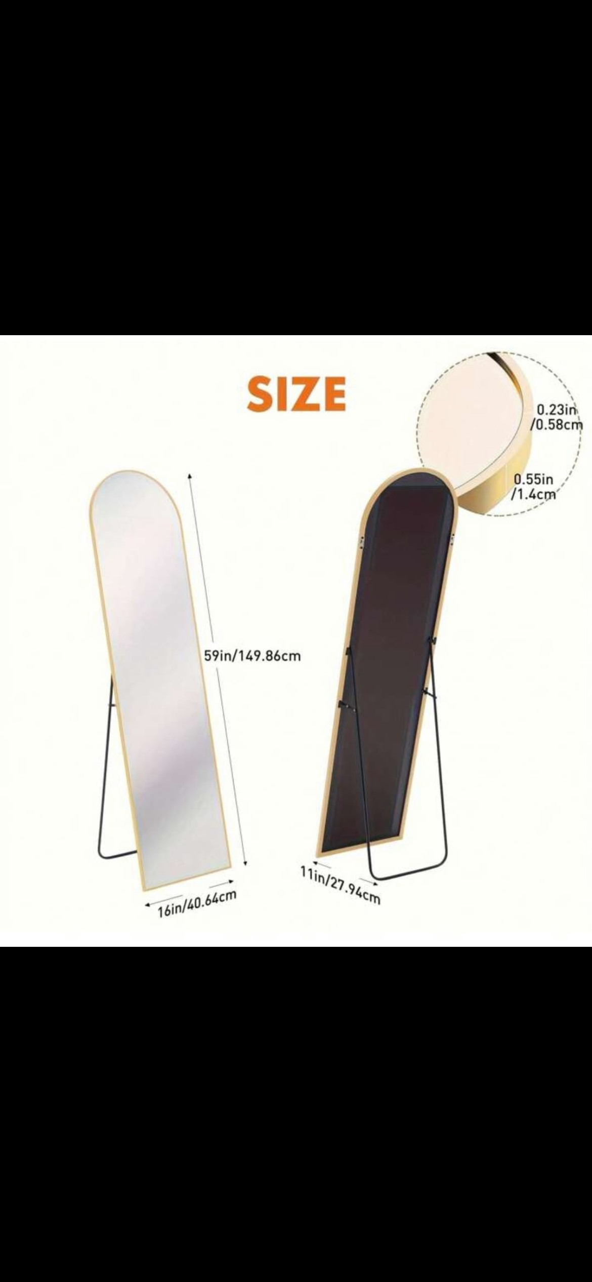 Floor Mirror with Stand