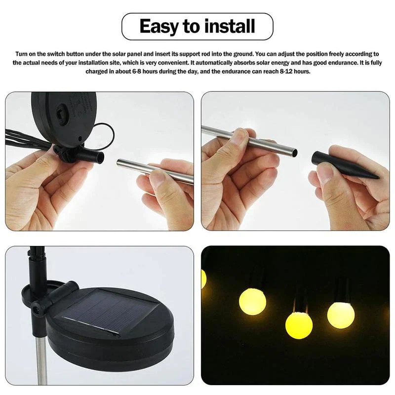 Solar Powered Firefly Lights