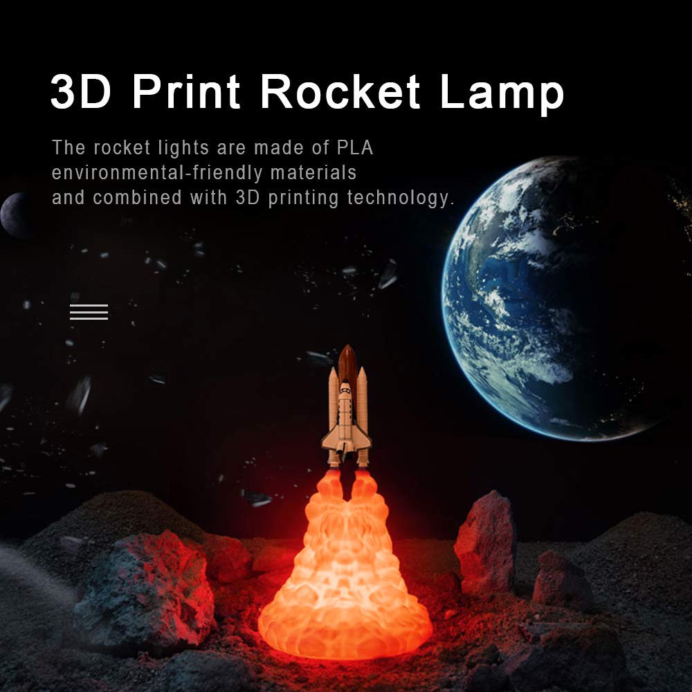 3D Print Rocket Lamp