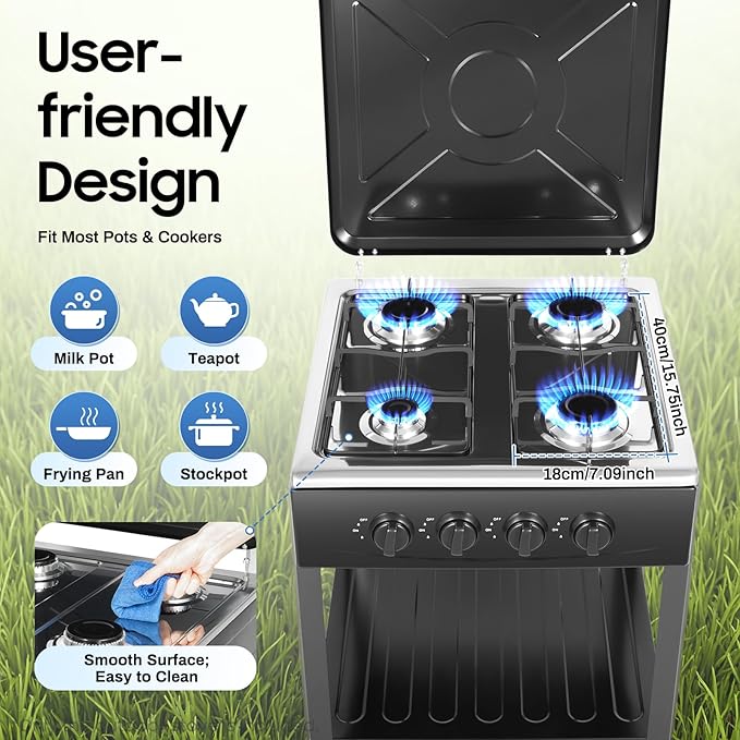 4-Burner Gas Stove