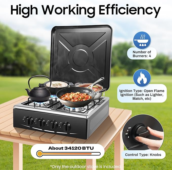 4-Burner Gas Stove