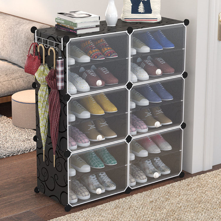 Transparent Door Shoe Cabinet