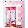 3 Column Plastic Portable Wardrobe