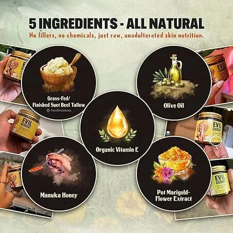 EVIL GOODs Whipped Beef Tallow and Manuka Honey Balm