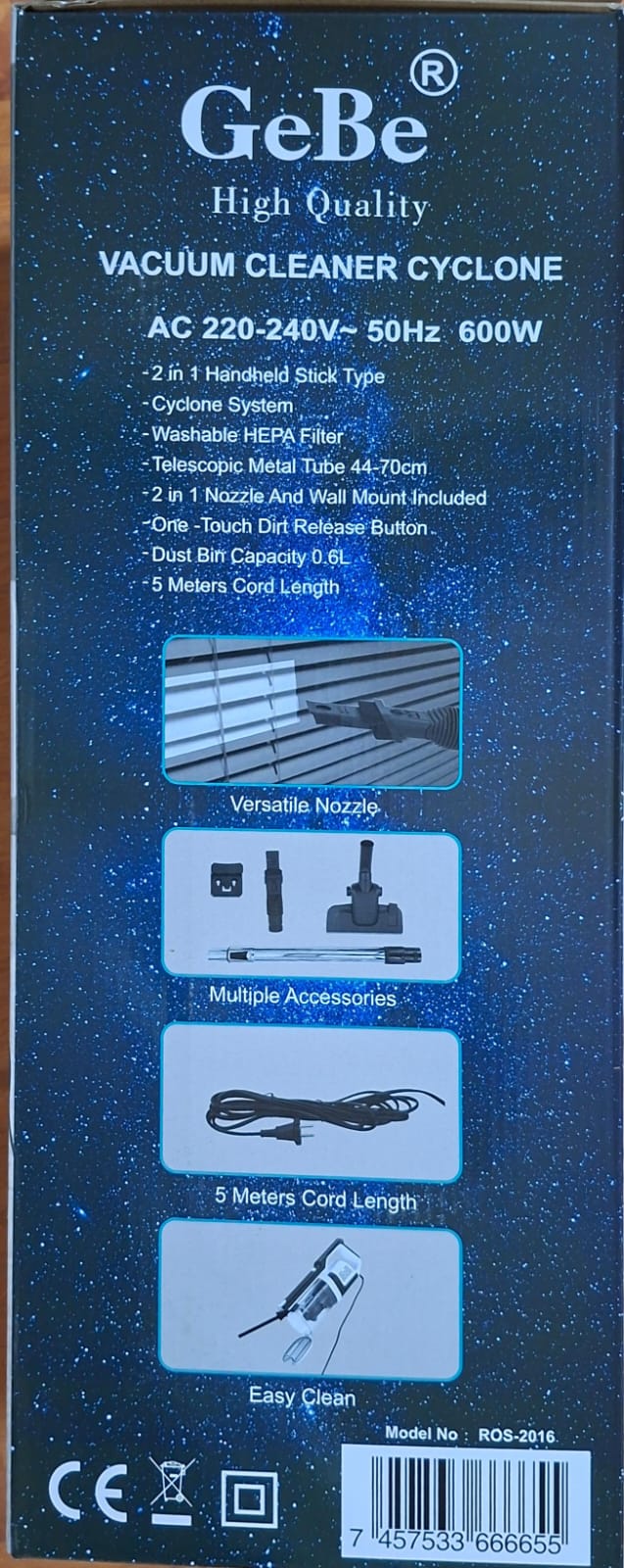 GeBe vacuum cleaner