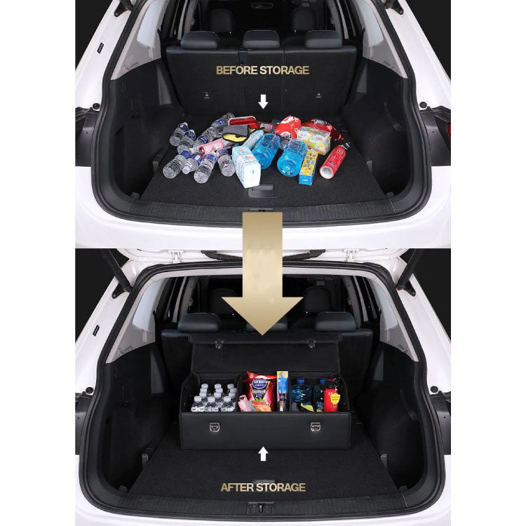 Car Trunk Leather Storage Box