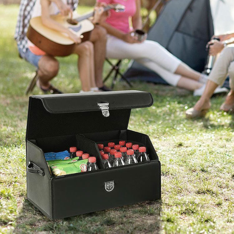 Car Trunk Leather Storage Box