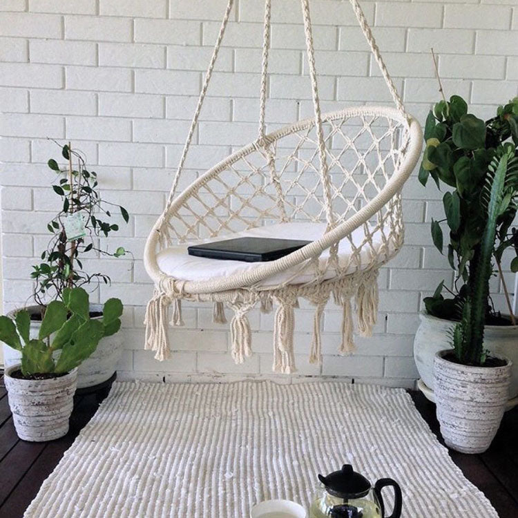 Hanging Cotton Rope Hammock Swing Chair