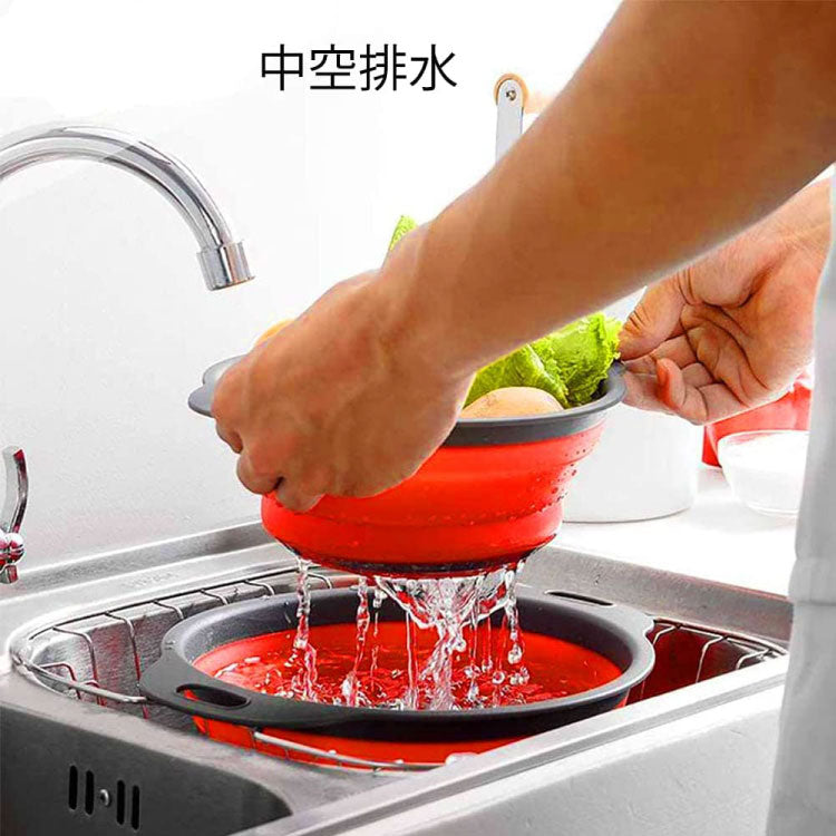 2pcs Foldable Strainer Basket