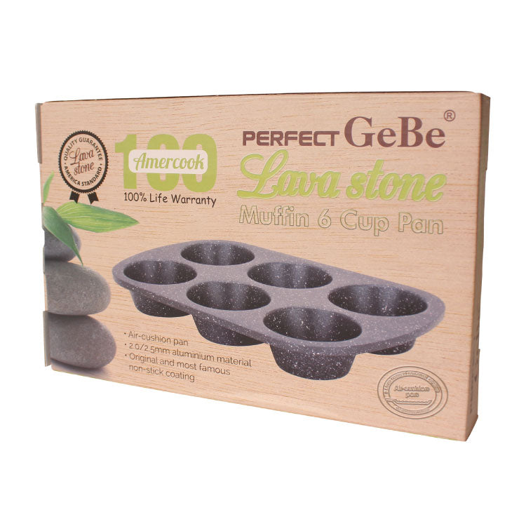 GeBe™ Lava Stone Granite Muffin 6/12 Cup