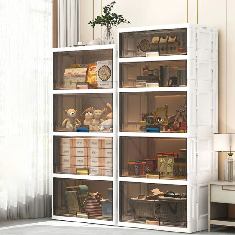 Folding storage cabinet