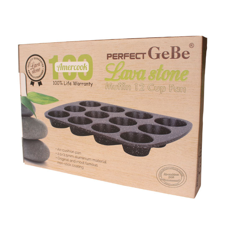 GeBe™ Lava Stone Granite Muffin 6/12 Cup