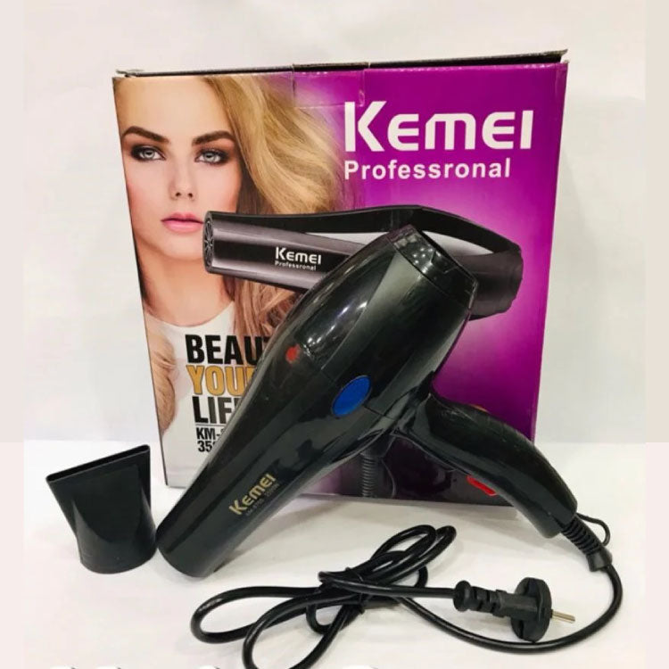 Kemei Hair Dryer Professional Hair Dryer with 2 Heat and 2 Air speed