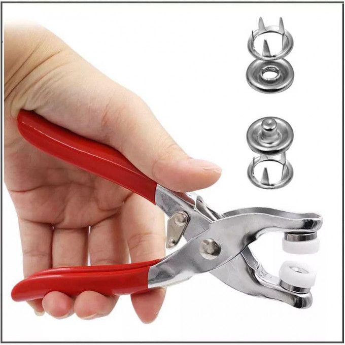 Metal Snap Buttons with Fastener Pliers Tool Kit