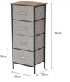4 Drawer fabric dresser storage