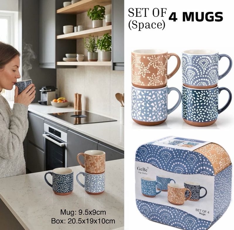 4pcs mug set