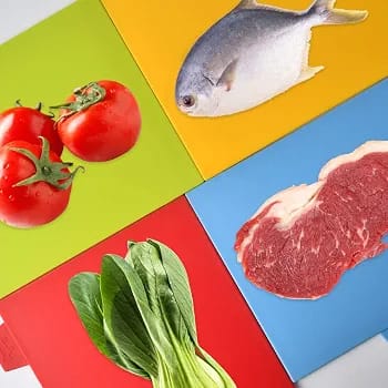 4pcs plastic chopping board set
