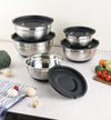 5-piece stainless steel salad and mixing bowl
