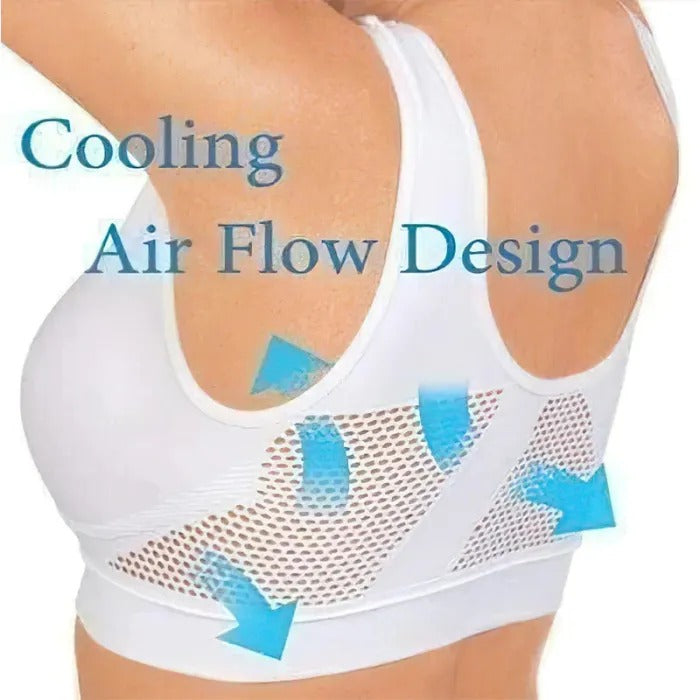 Hollowed-Out Grid Sports Bra 1057