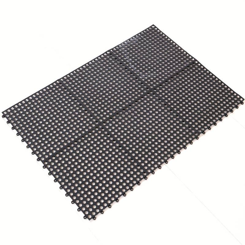 Rubber Bathroom Floor Mat With Drain Holes