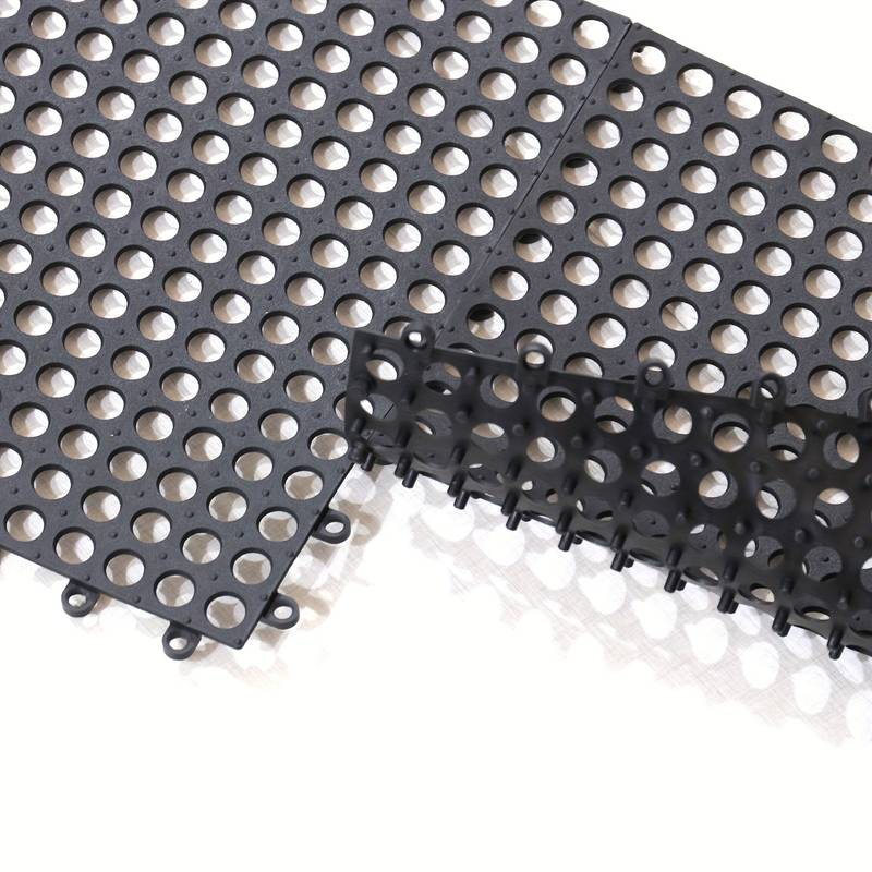 Rubber Bathroom Floor Mat With Drain Holes