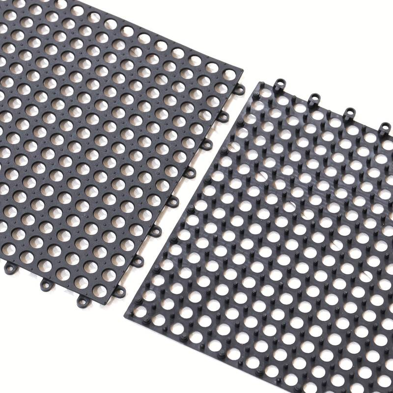 Rubber Bathroom Floor Mat With Drain Holes