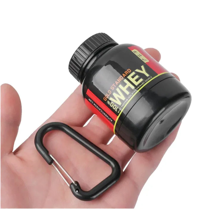 Mini Protein Powder Container Keychain