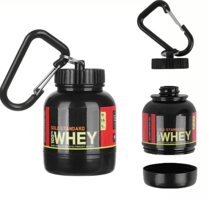 Mini Protein Powder Container Keychain