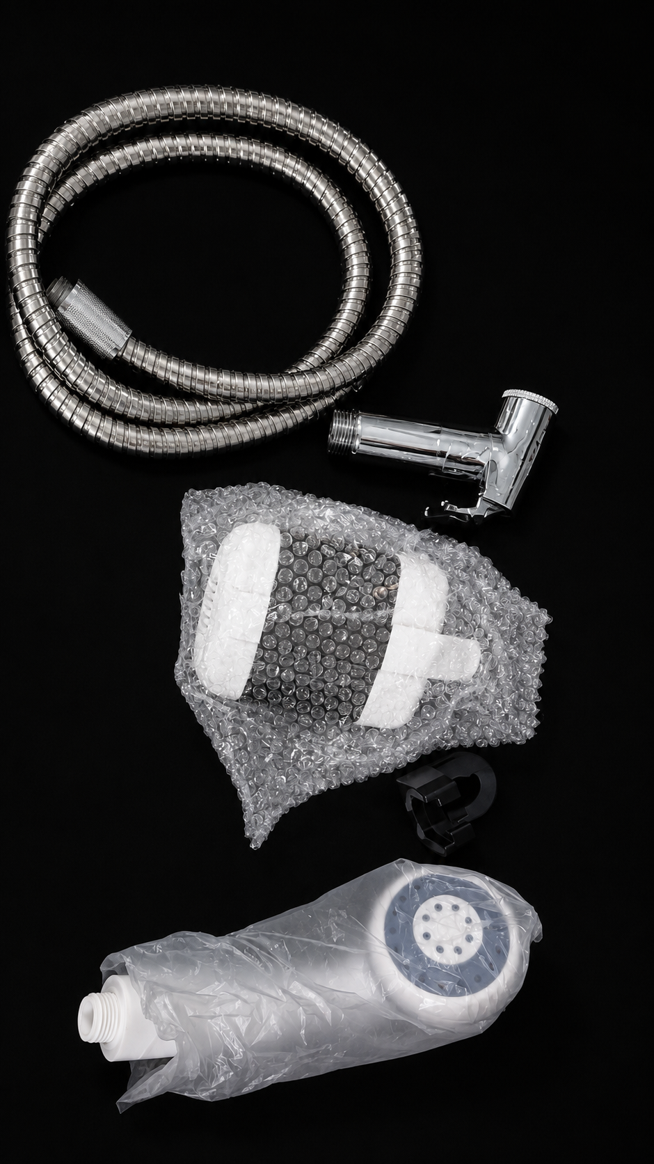 Portable outdoor shower kit