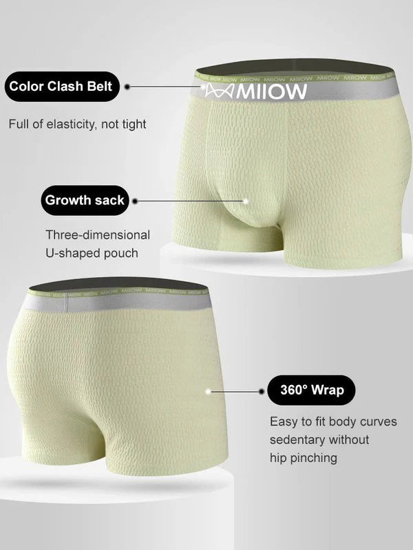 4pcs Antibacterial Cotton Boxer