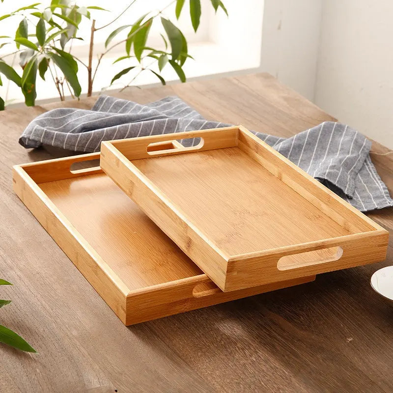 3pcs Bamboo Tea Tray