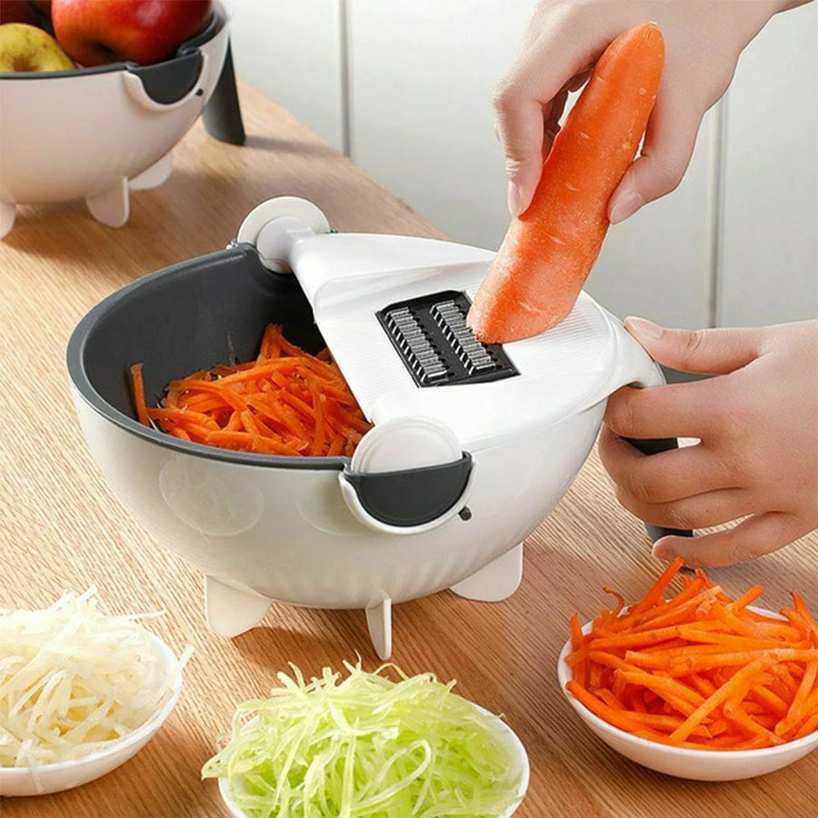 Seaqers™ MULTIFUNCTIONAL VEGETABLE CUTTER WITH DRAIN BASKET